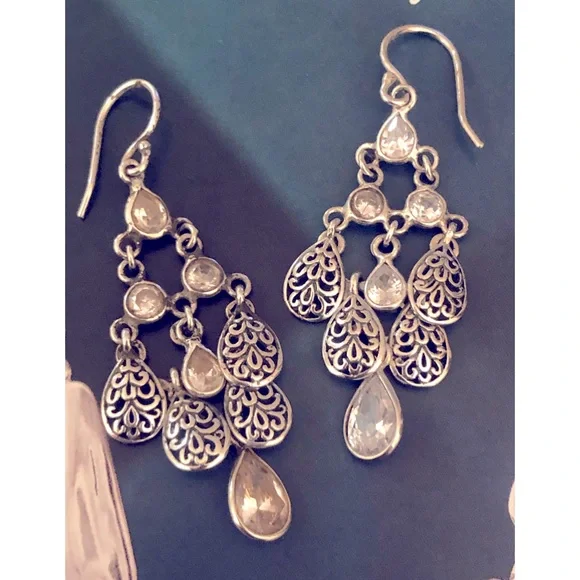 Silpada Sterling Silver Chandelier Earrings - Picture 4 of 4